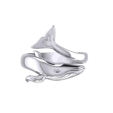 Blue Whale Sterling Silver Ring TRI1926 - Jewelry